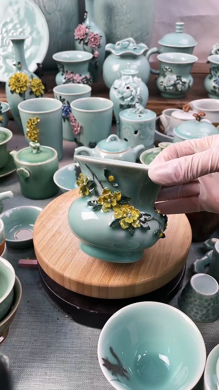 【闪购商品】特价 微瑕 慧仙青瓷