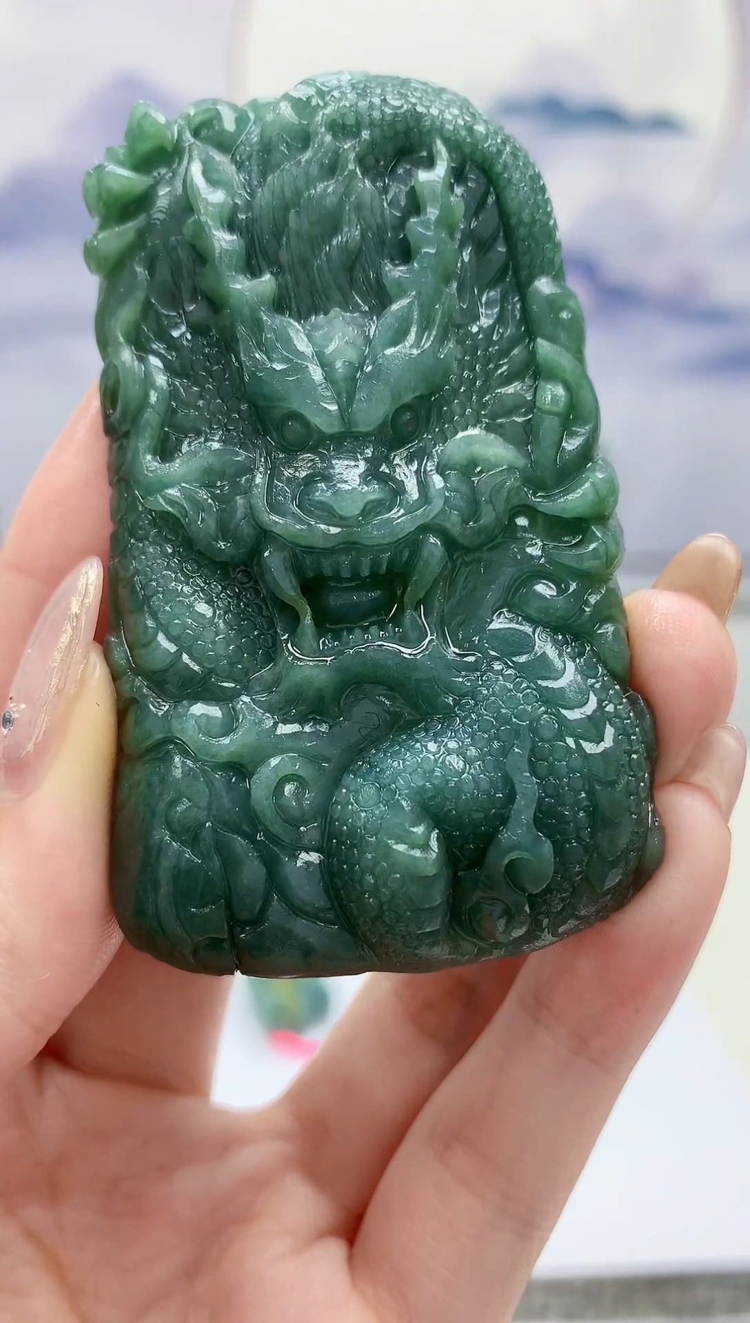 【闪购商品】定制翡翠未镶嵌5152jw-毛货挂件53