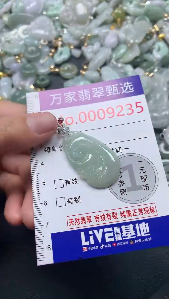 吊坠(不含链)未镶嵌翡翠9235