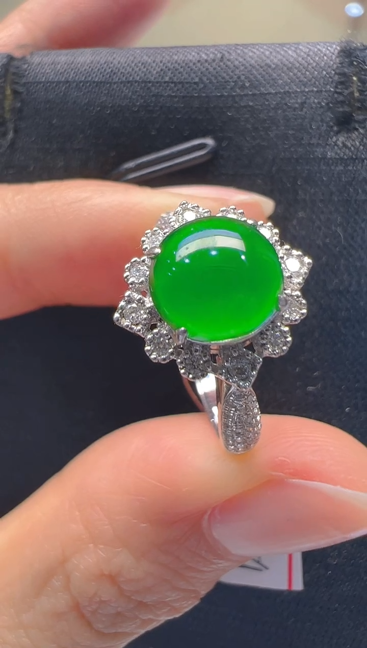 【闪购商品】翡翠戒指18K金镶嵌多样性团购发一件