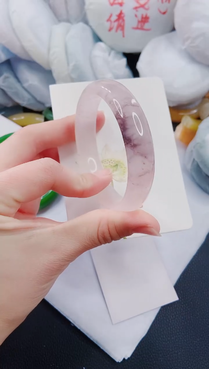 【闪购商品】石英质玉手镯未镶嵌J250-61-62