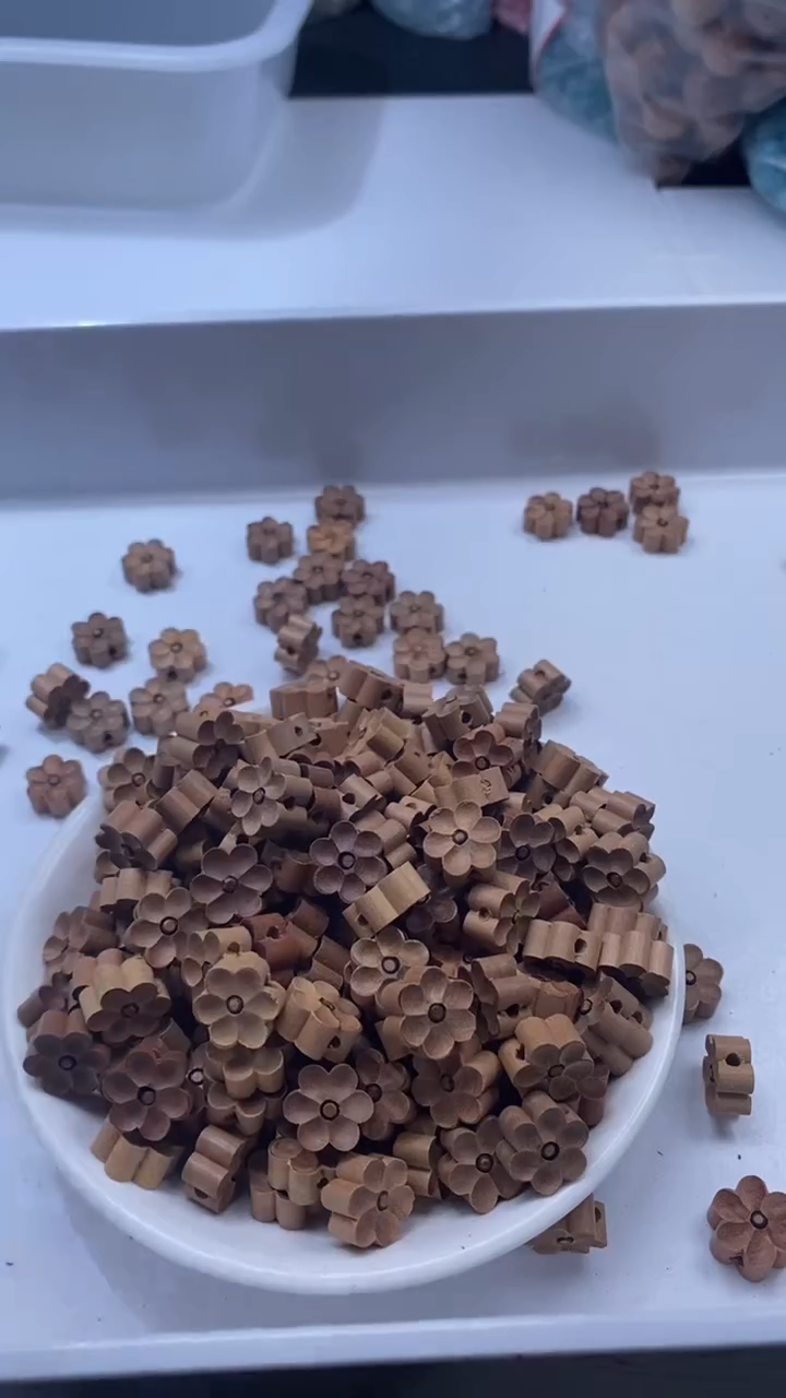 桃木散珠X684-12*6mm*3颗