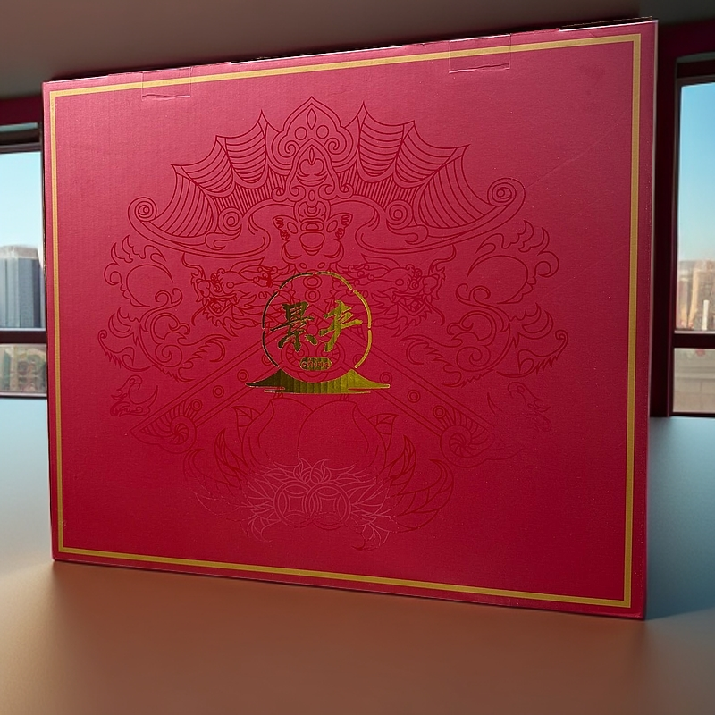 景产高考毕业季父亲节陶瓷餐具中国红加大款礼盒礼物