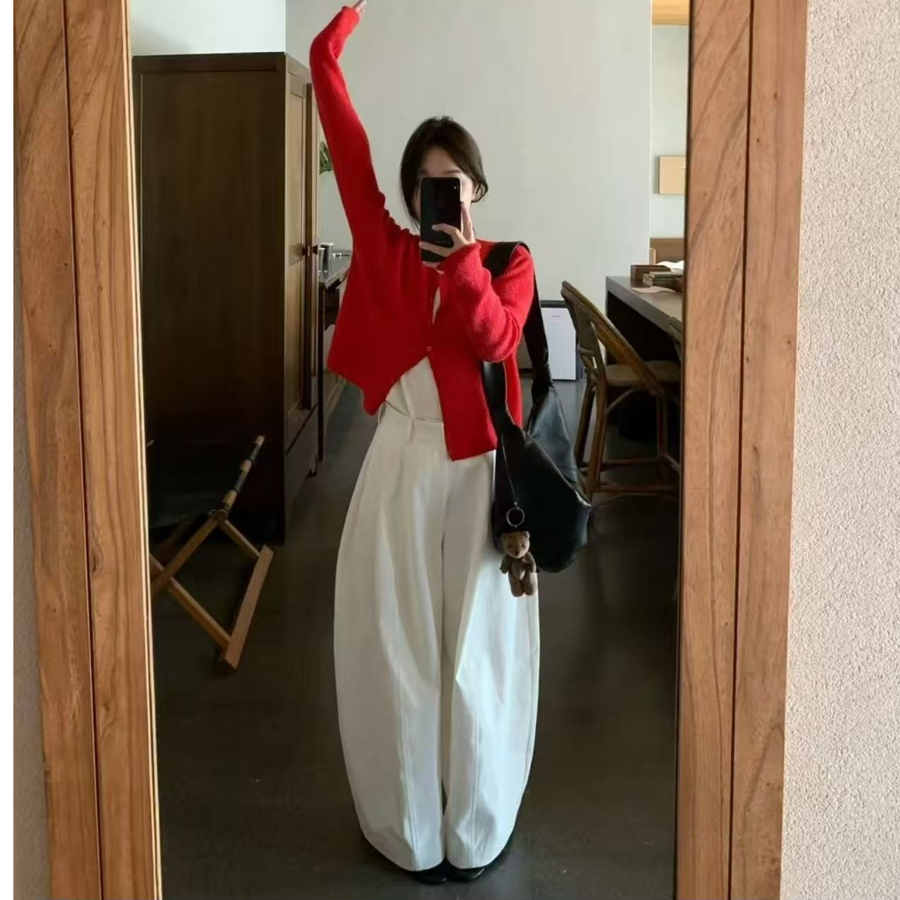 8819发财裤！档口补单很猛的高腰韩代气球裤