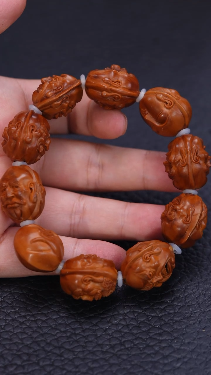 【闪购商品】橄榄核其他回血府建峰2.2四花铁核双面浮雕十八罗汉