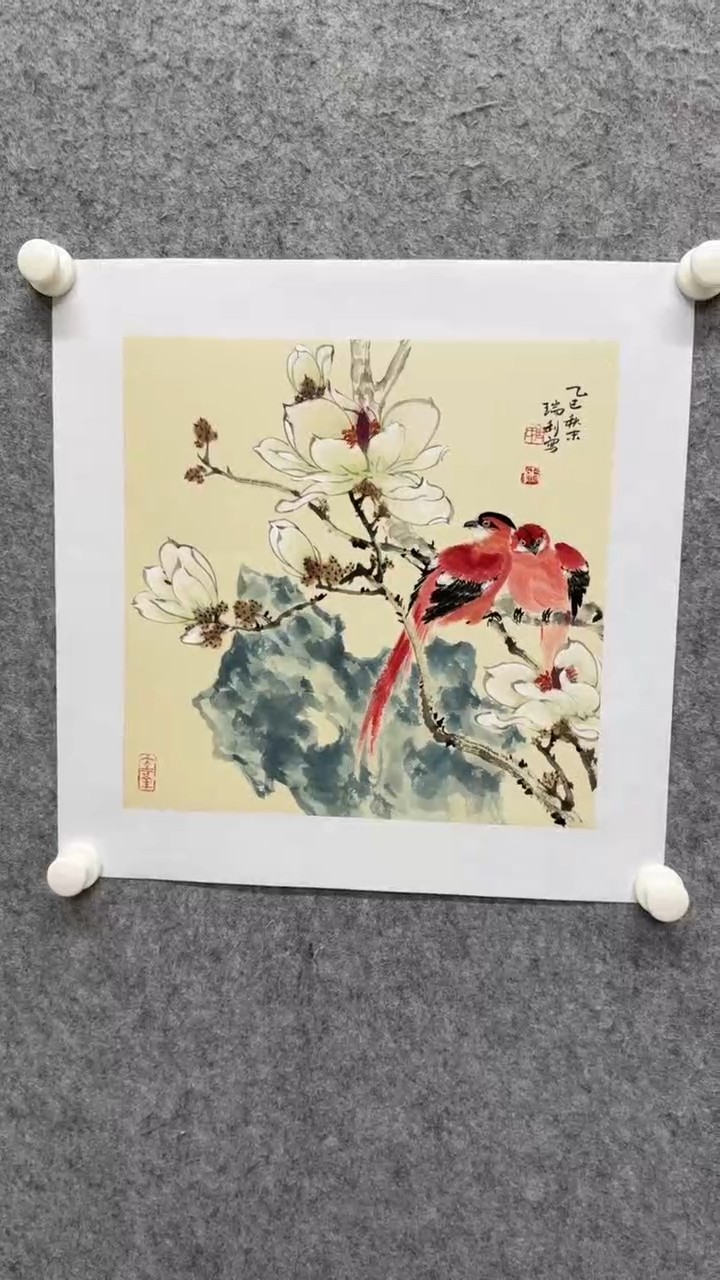 国画写意画花鸟画手绘