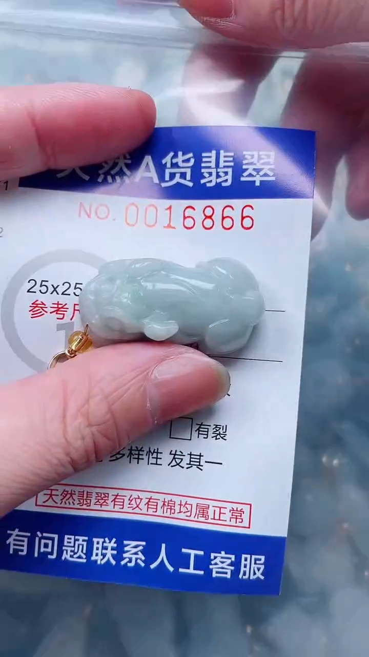 翡翠未镶嵌吊坠(不含链)1