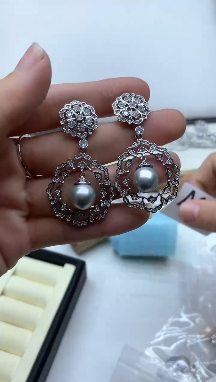 未镶嵌耳饰淡水珍珠多样性发其一