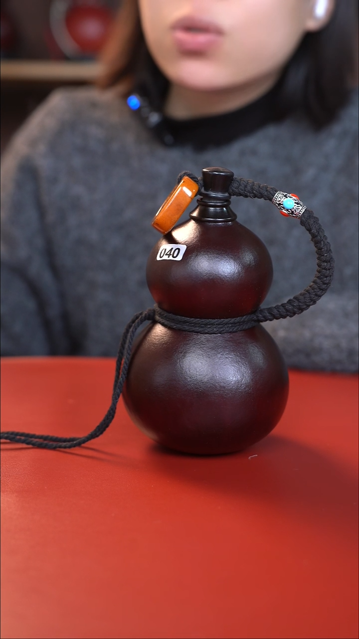 040手工大漆酒葫芦