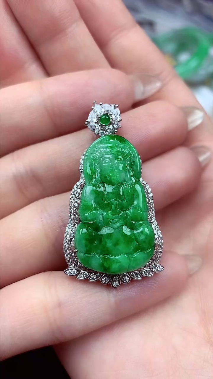 【闪购商品】翡翠颈饰银S925镶嵌 颈饰