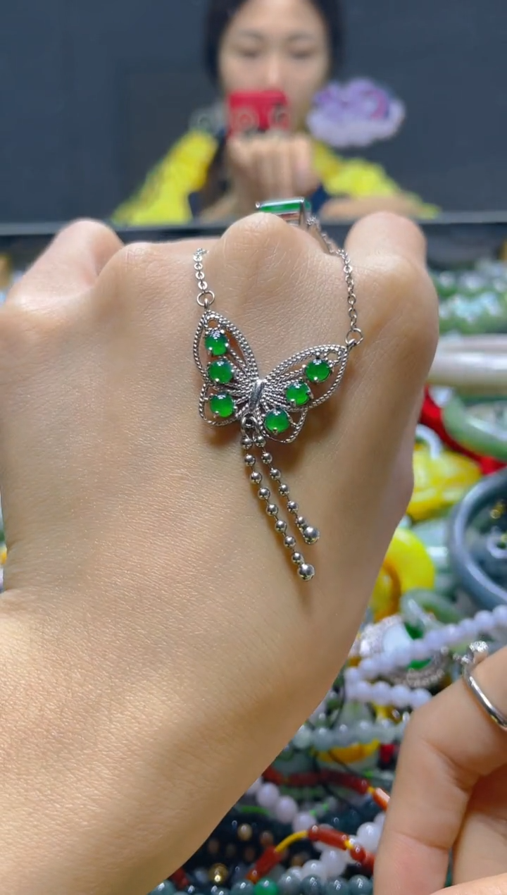 颈饰未镶嵌翡翠/Y/翡翠A货，一件也是批发价