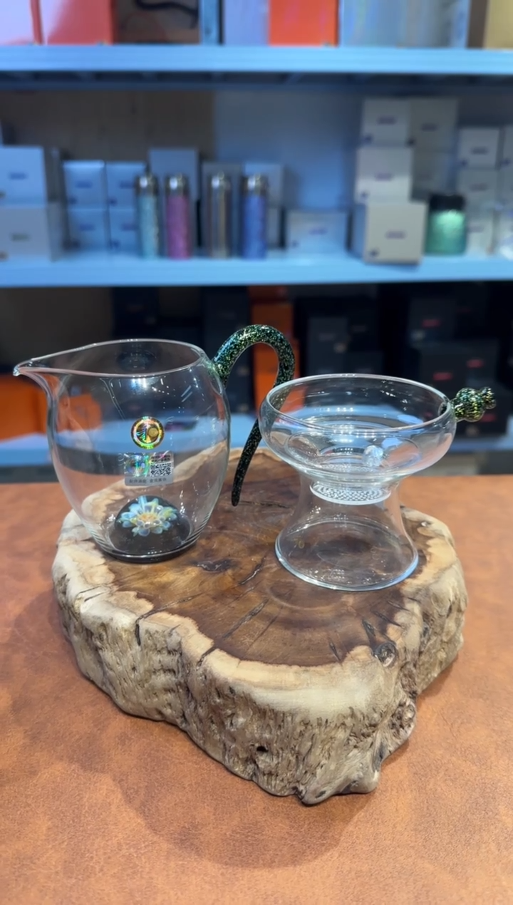 洛*禾器星悦公道杯➕ 黑金茶漏