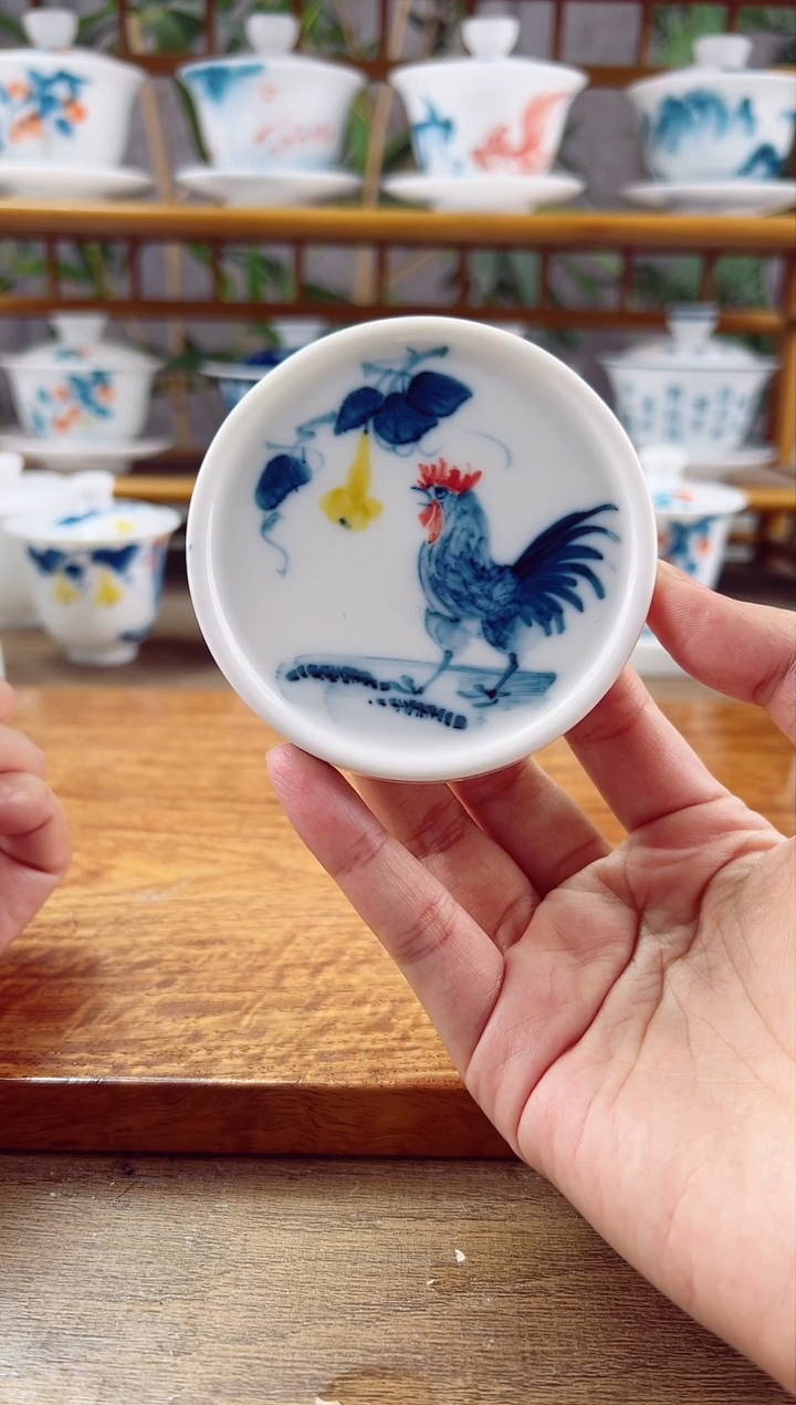 【闪购商品】微瑕葫芦公鸡羊脂玉盖置