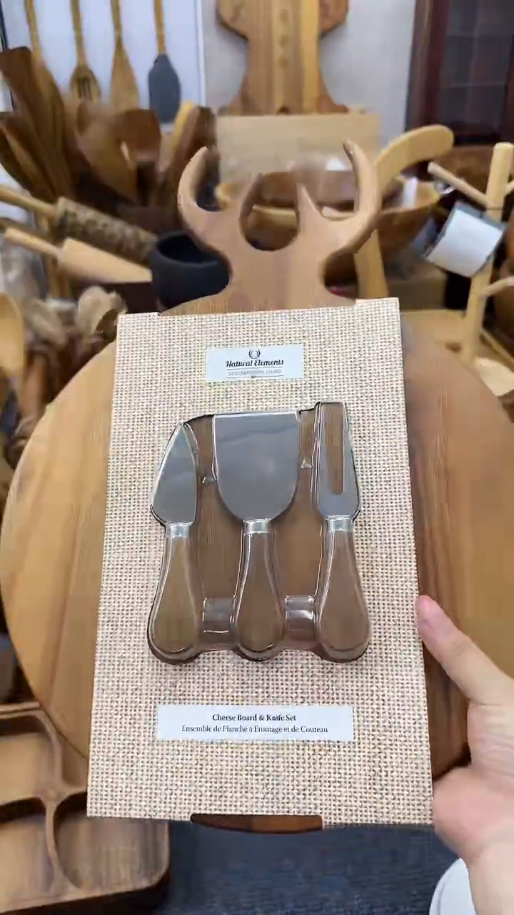 相思木鹿角圆形牛排板