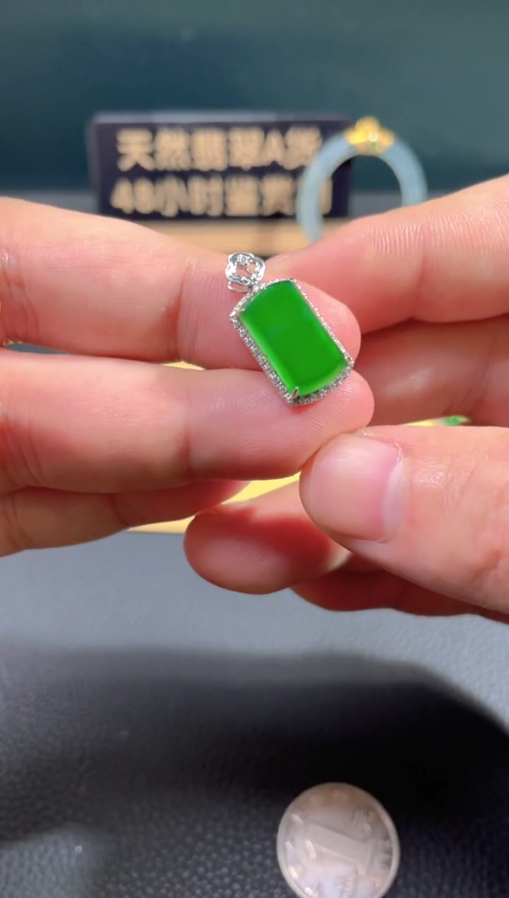 【闪购商品】翡翠颈饰18K金镶嵌翡翠