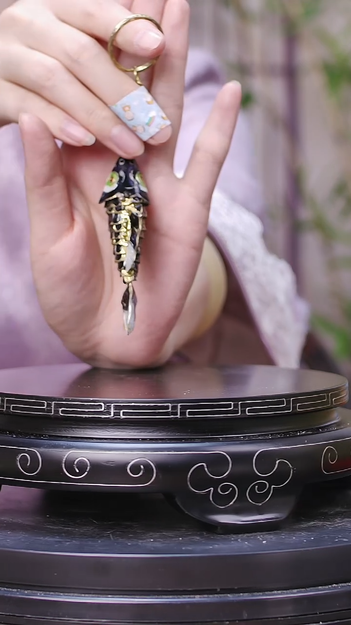 【闪购商品】非遗技艺 景泰蓝鱼黑色