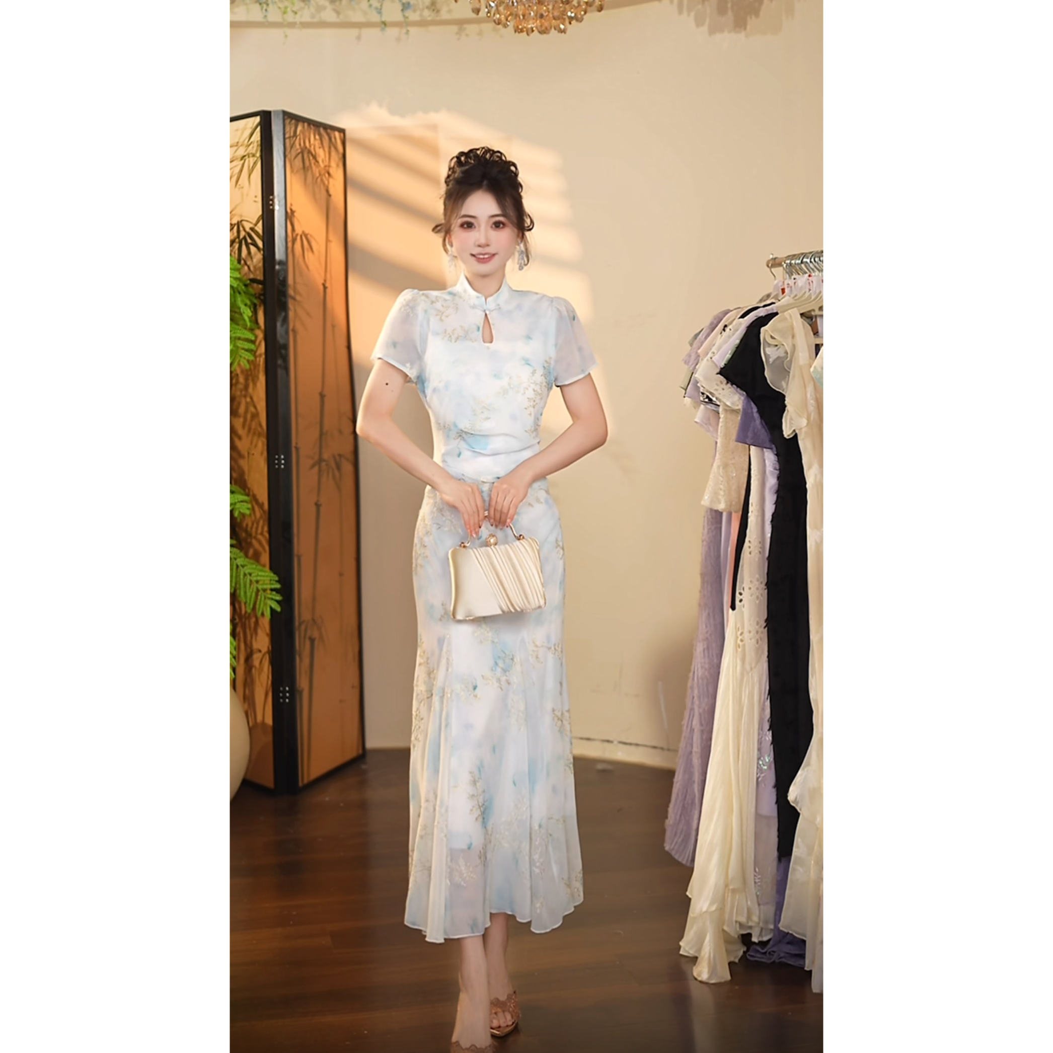 瑞瑞定制-1394（海岛来信）连衣裙Q7637