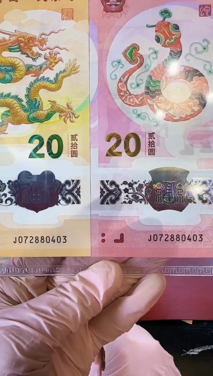 【闪购商品】塑料2025蛇钞全同号072880403裸