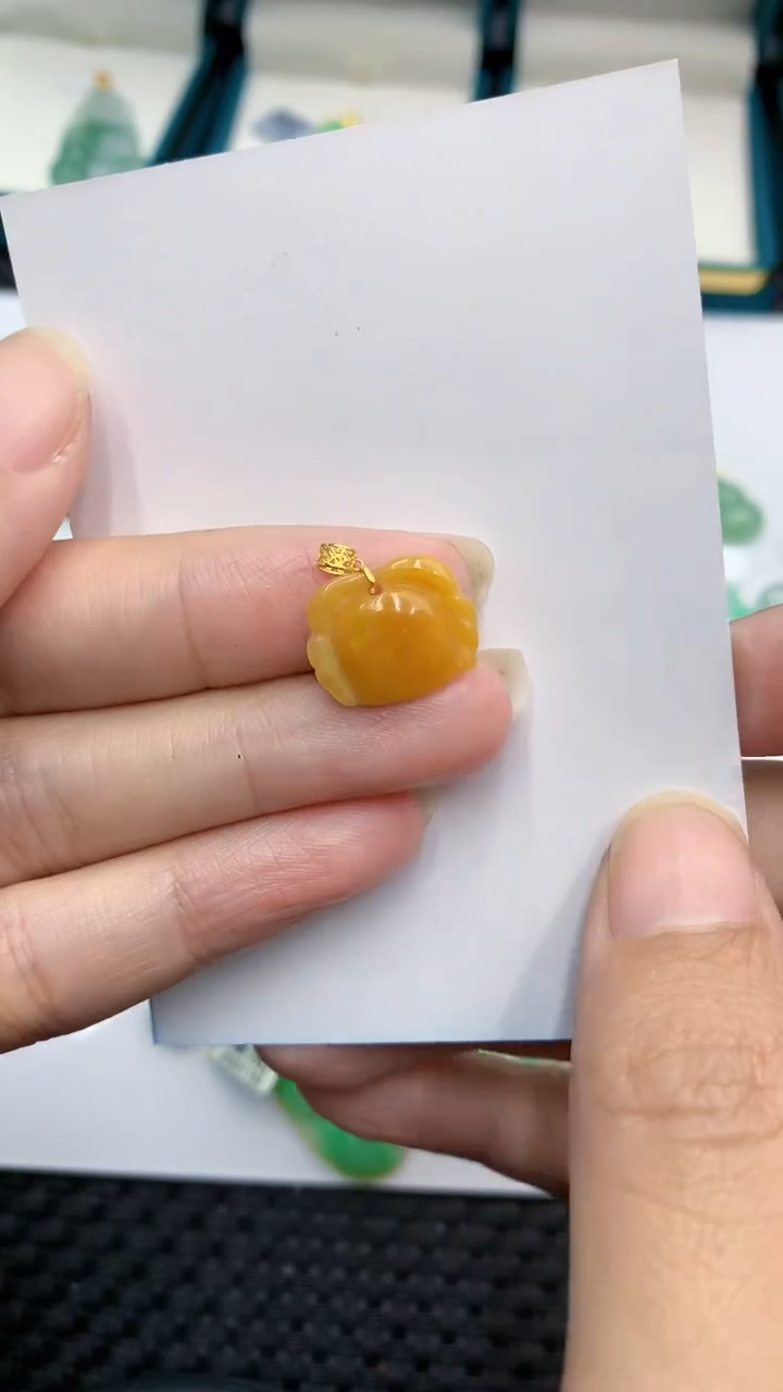 【闪购商品】翡翠颈饰18K金镶嵌            8