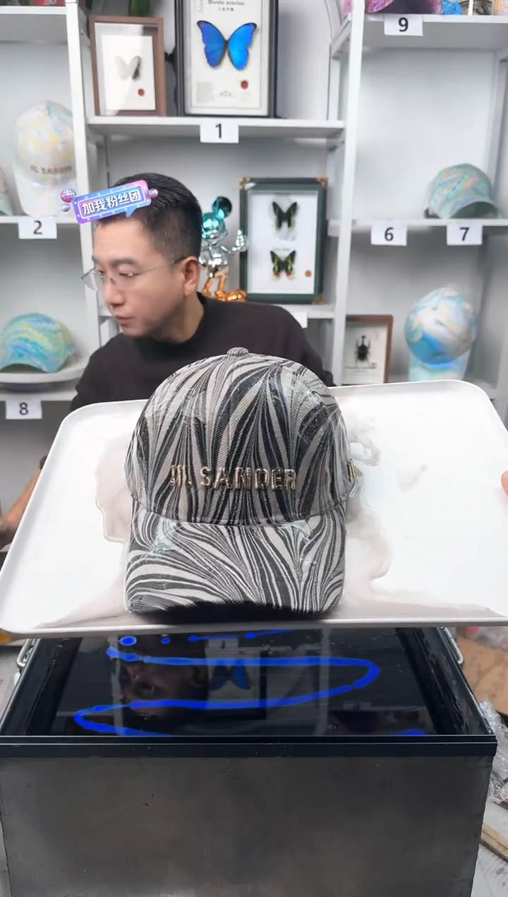 纯棉成人款顺风顺水纹水拓帽