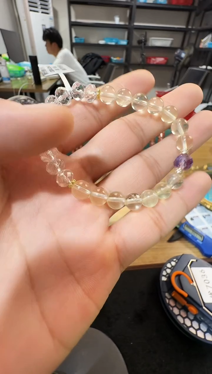 未镶嵌手链水晶晶1224 约7mm 多样性发一件