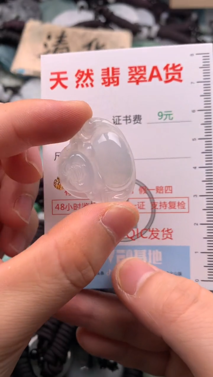 翡翠未镶嵌吊坠(不含链)1