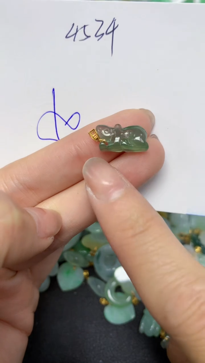 【闪购商品】翡翠颈饰18K金镶嵌 天然翡翠A货