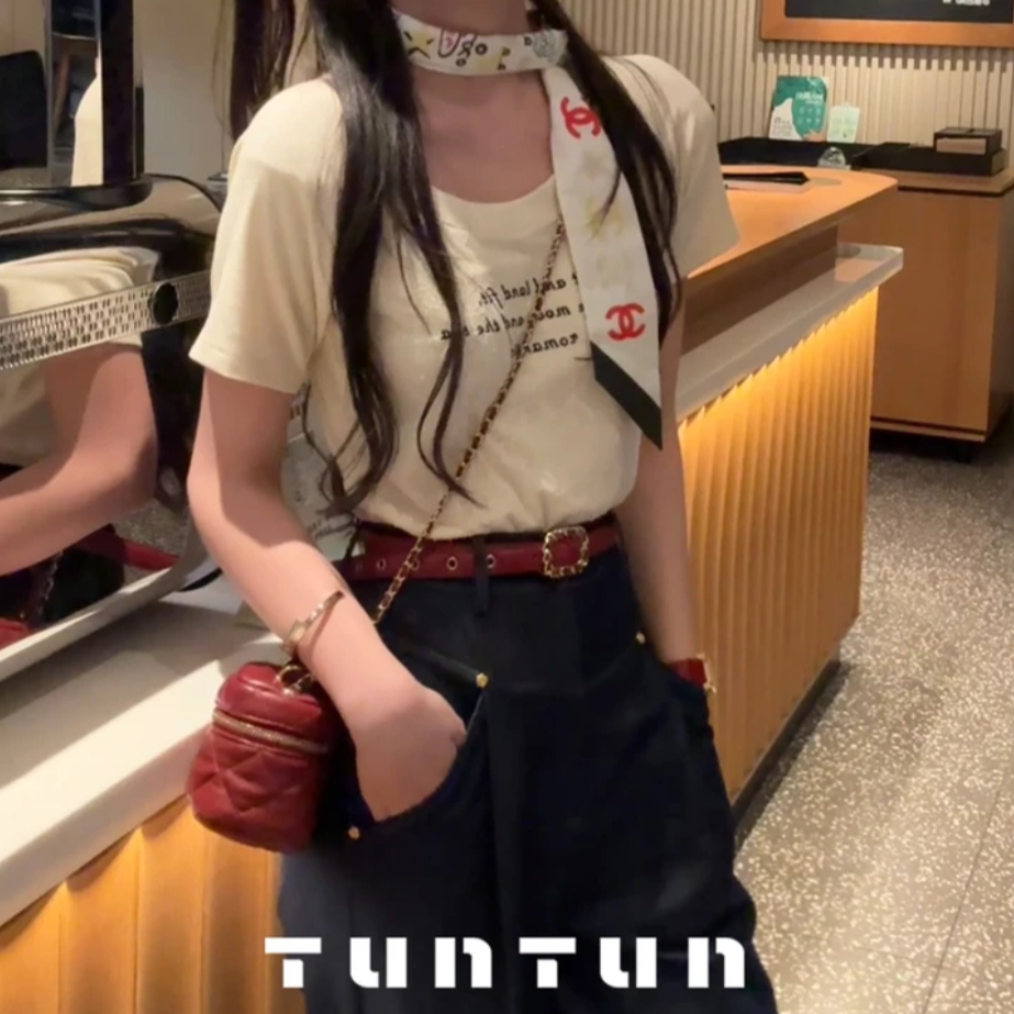 小众设计【蕾丝T】少女的悸动 甜美花纹蕾丝刺绣T恤休闲时尚