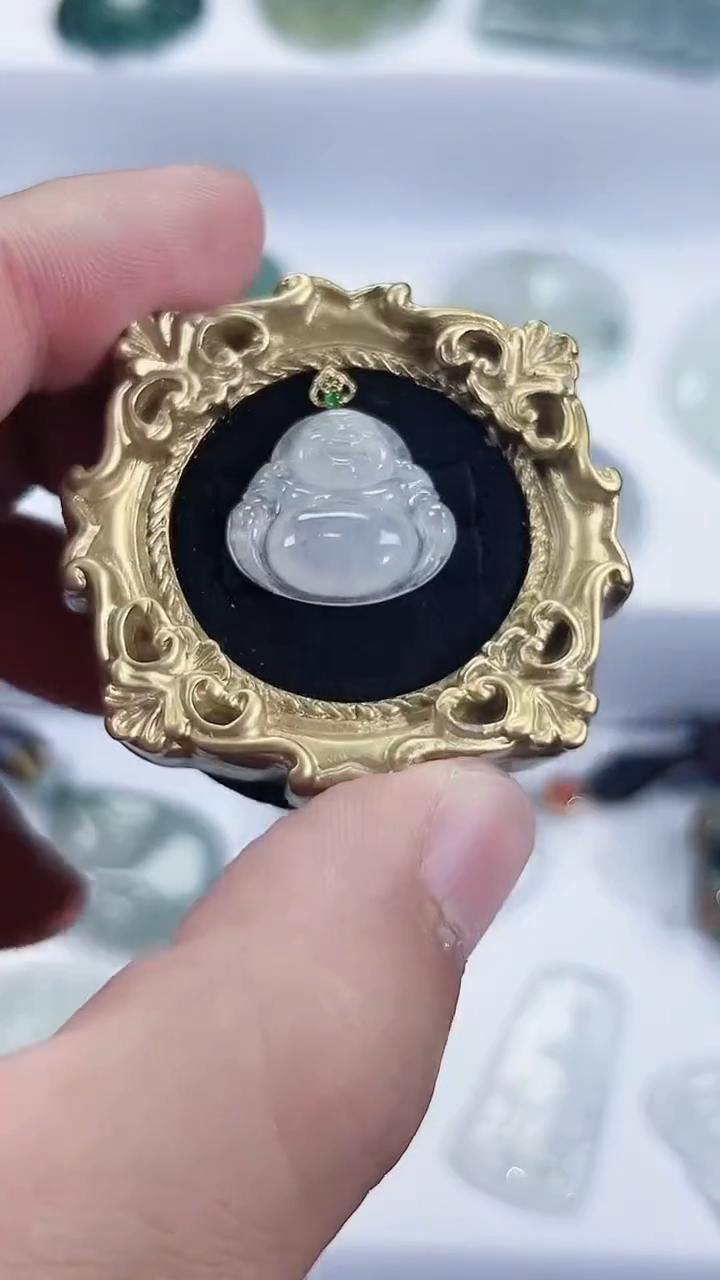 颈饰未镶嵌翡翠天然缅甸A货翡翠