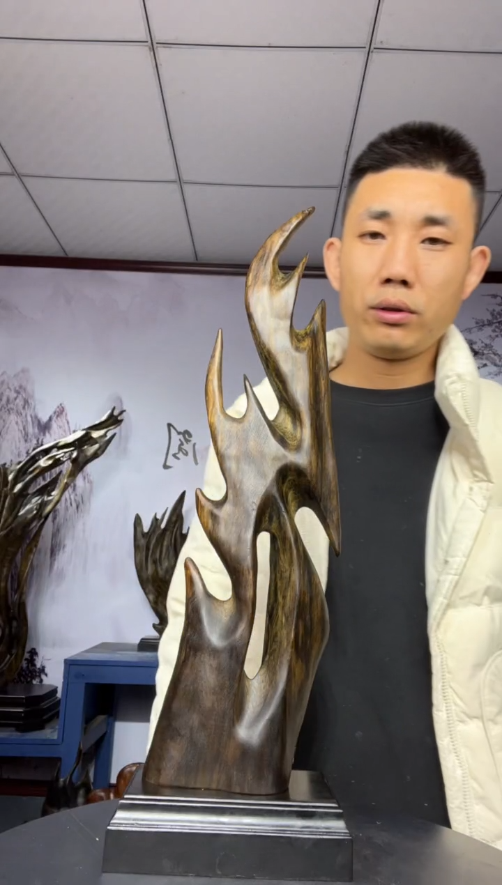 金丝楠木雕款呃*金丝楠木工艺品摆件