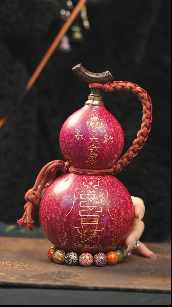 【闪购商品】XK245大漆酒葫芦不包手串及旋转底座