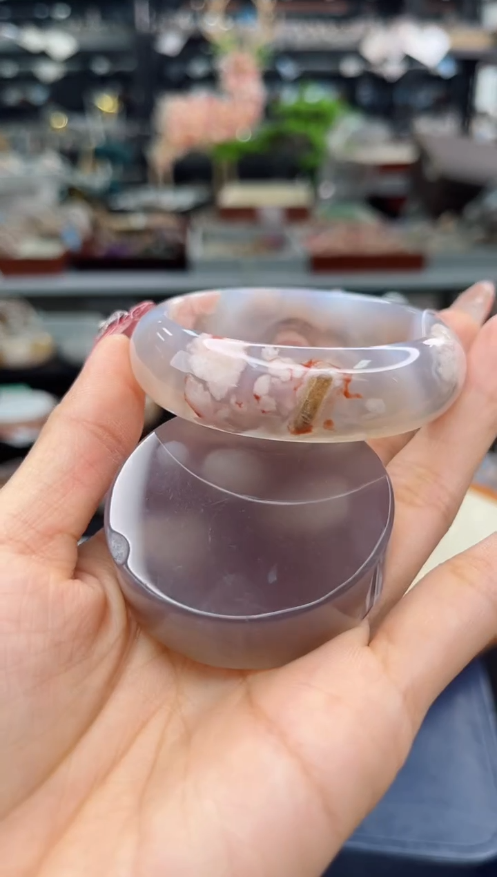 【闪购商品】石英质玉手镯未镶嵌52圈口（赠品镯心）6540003