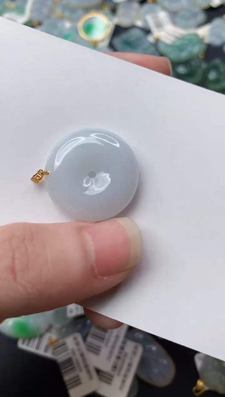 【闪购商品】翡翠颈饰18K金镶嵌86.........