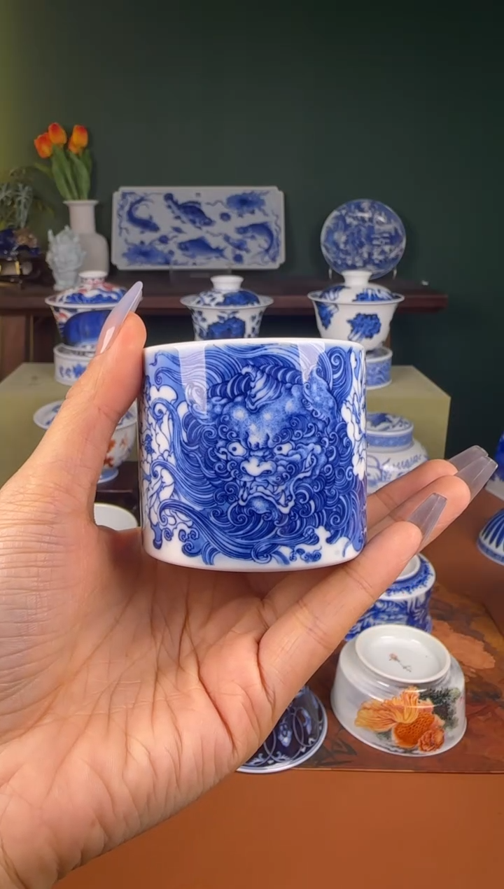 【闪购商品】杯澄怀堂。日狮。小直筒杯。 