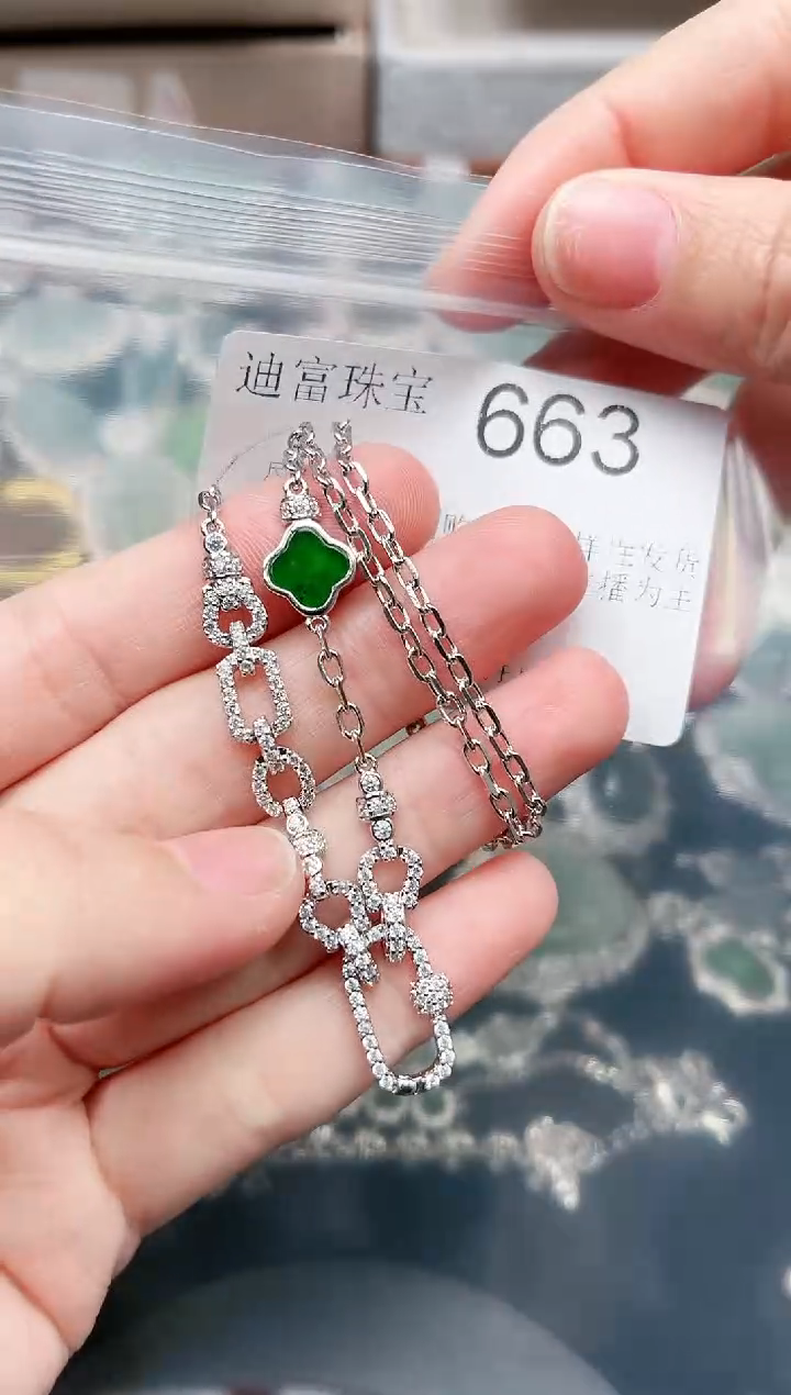 【闪购商品】翡翠颈饰未镶嵌赠皮绳663