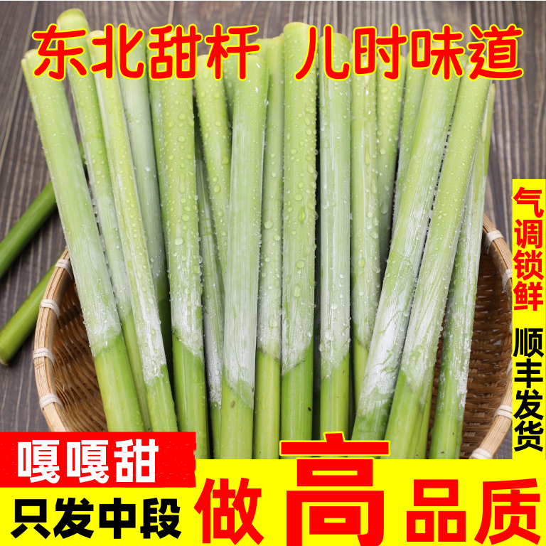 东北特产甜杆儿时味道小时候回忆甜芦粟东北甜杆嘎嘎甜保鲜发货