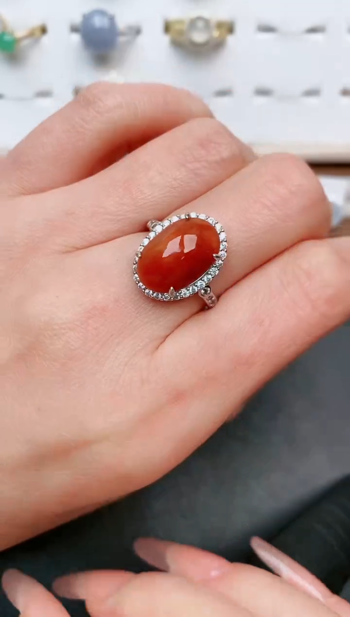 【闪购商品】翡翠戒指银S925镶嵌.....