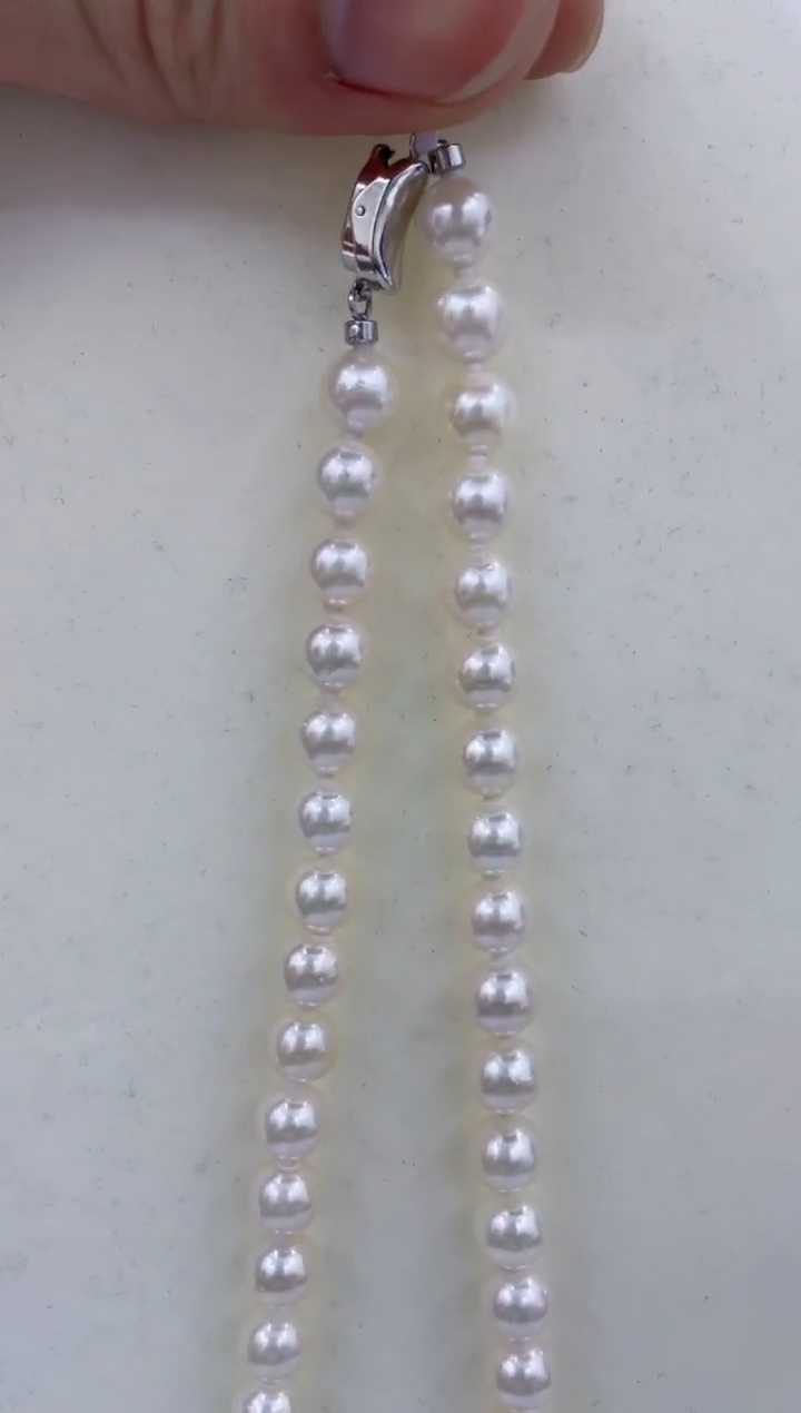 颈饰银S925镶嵌海水珍珠  