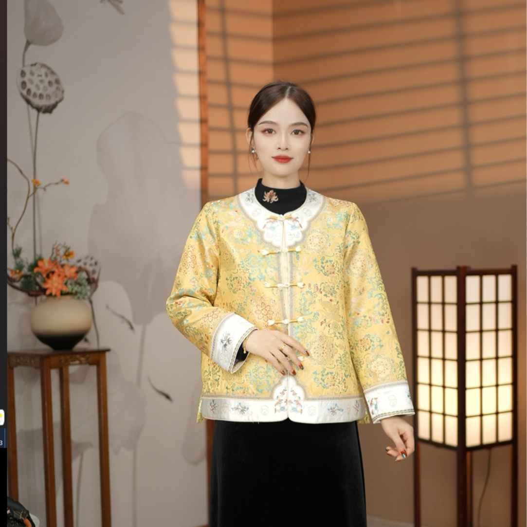 【高定款】织锦刺绣提花新中式女士显瘦百搭外套
