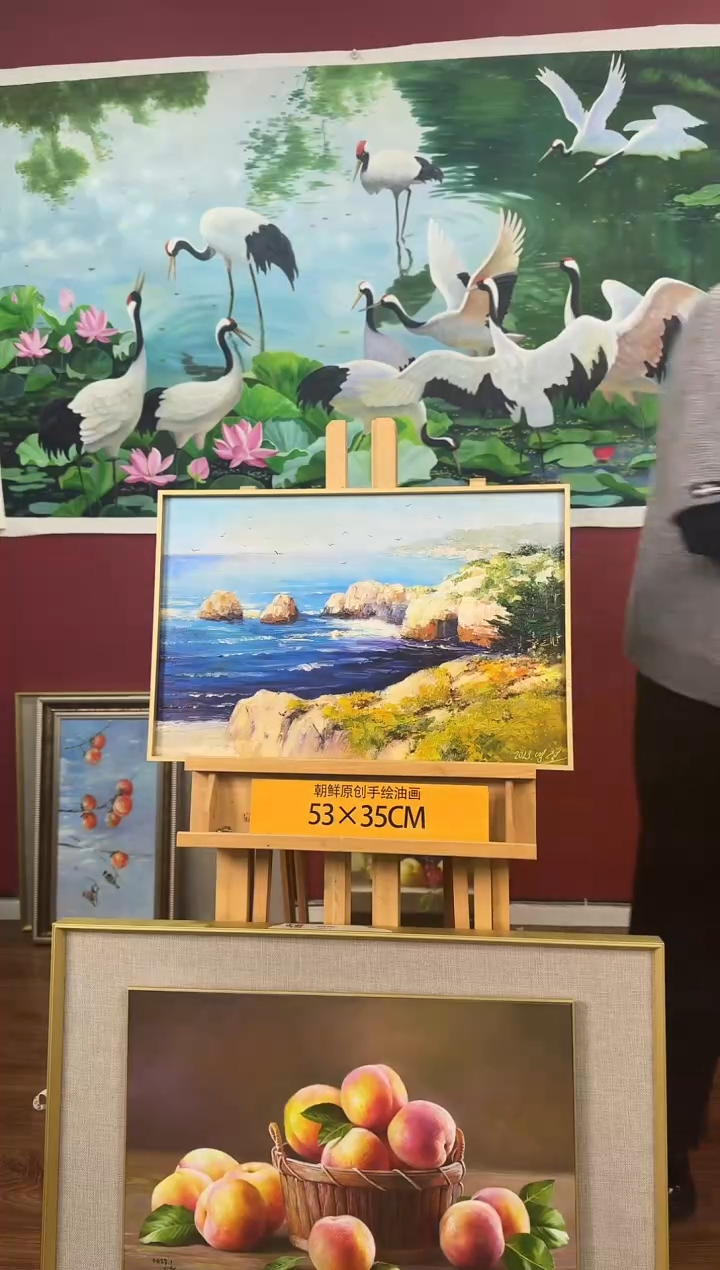 油画【123号】约53*35cm丨朝鲜原创纯手绘孤品油画丨顺丰包邮