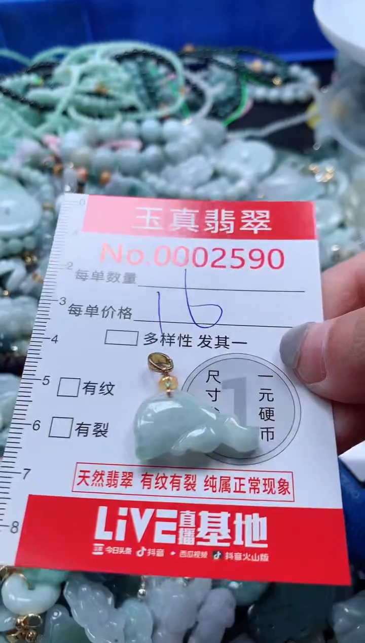 吊坠(不含链)未镶嵌翡翠2590