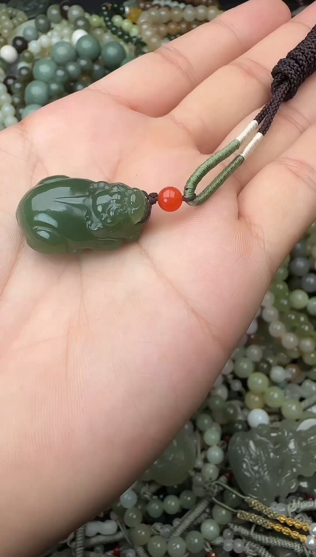 颈饰未镶嵌和田玉拍一发一