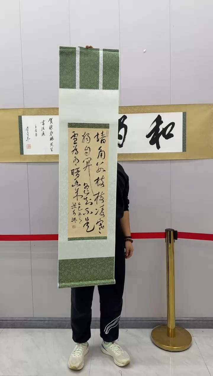 国画炳山艺术--梁永琳老师作品 墙角数枝梅