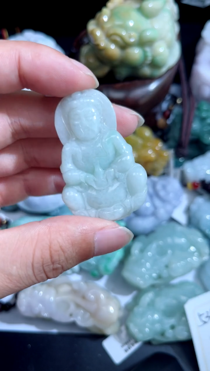 翡翠未镶嵌吊坠(不含链)00000534