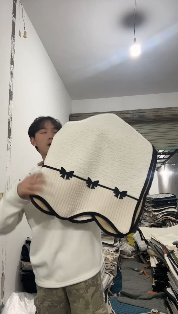 雪尼尔90*280   白色碟依