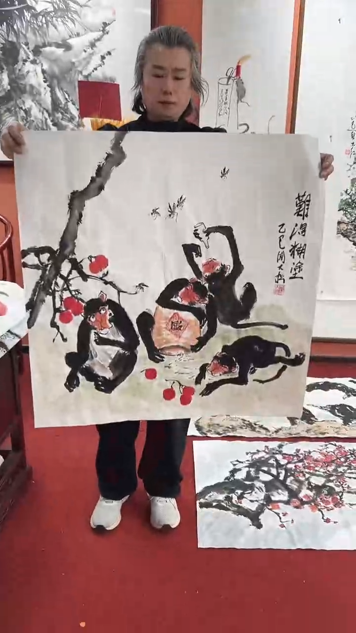 国画周大拙/国画/花鸟