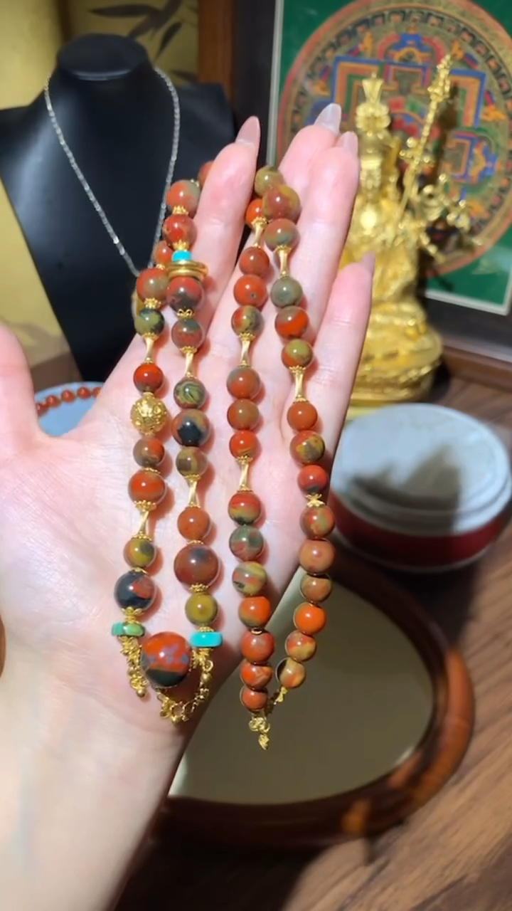 【闪购商品】南红玛瑙项链未镶嵌项链18K