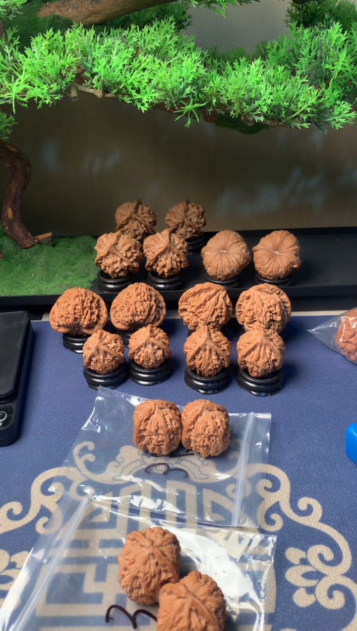 【闪购商品】文玩核桃把件35三角白