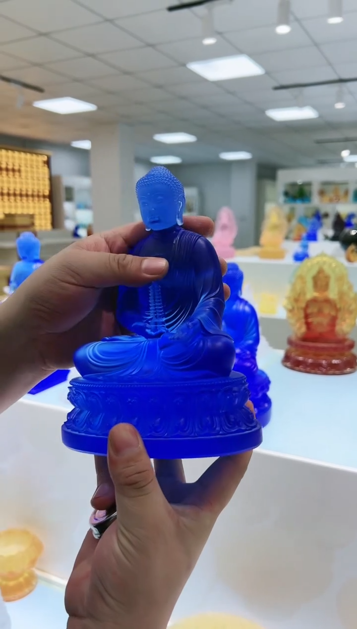 【闪购商品】茶宠古法琉璃 药师19cm