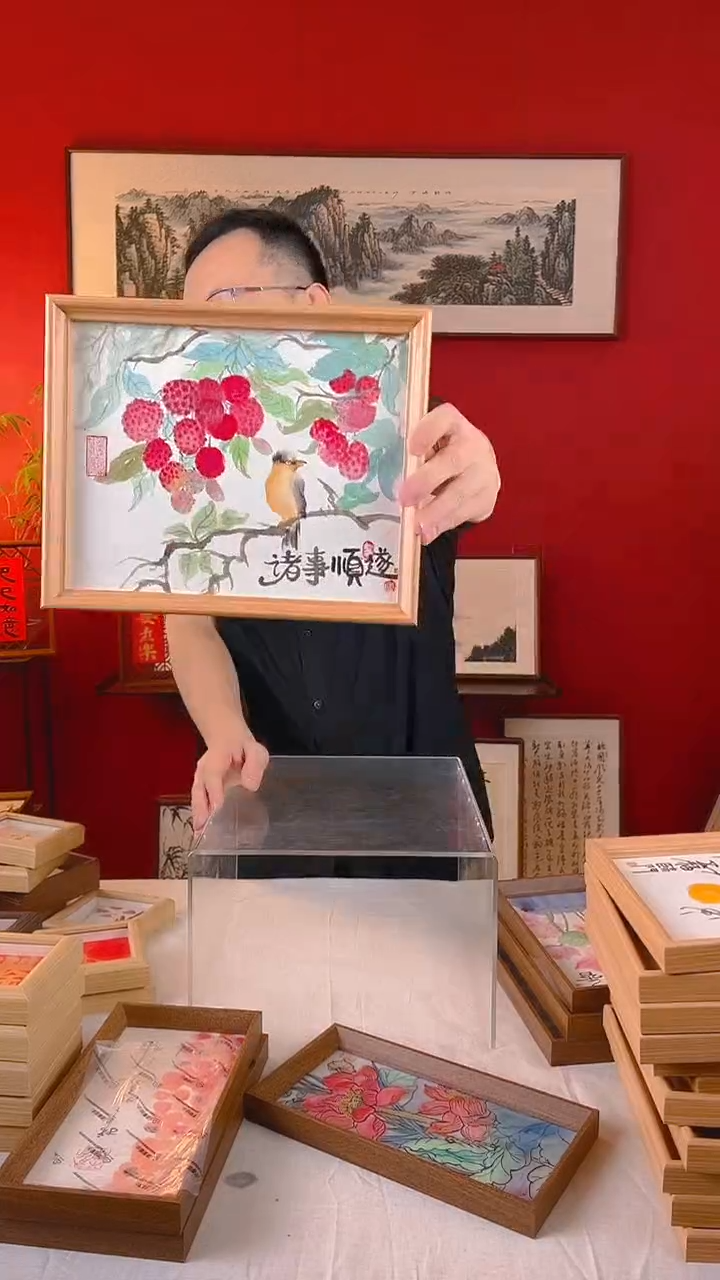 【闪购商品】国画诸事顺遂国画摆台